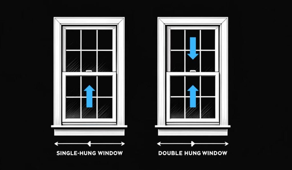 Double hung vs Single Hung Window